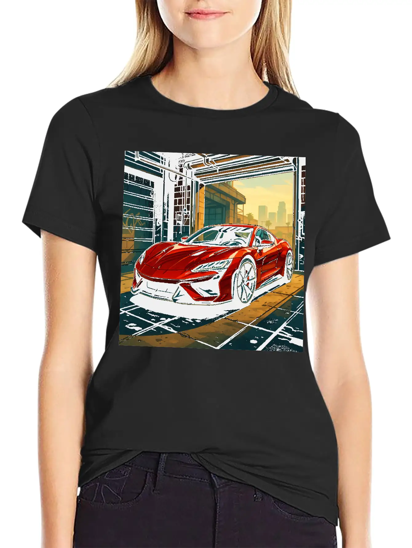 Street Legend - GTA Style Supercar Art Unisex Casual T-Shirt – Clean Design For Daily Comfort