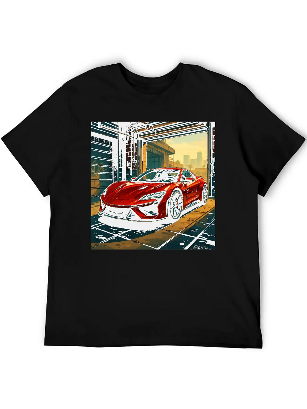 Street Legend - GTA Style Supercar Art Unisex Casual T-Shirt – Clean Design For Daily Comfort