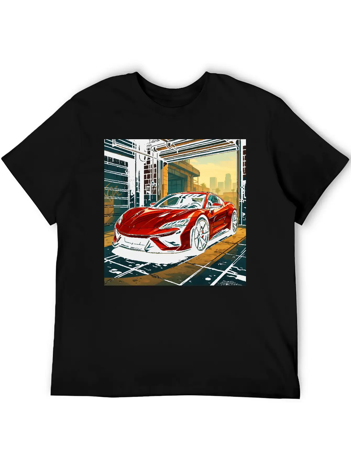 Street Legend - GTA Style Supercar Art Unisex Casual T-Shirt – Clean Design For Daily Comfort