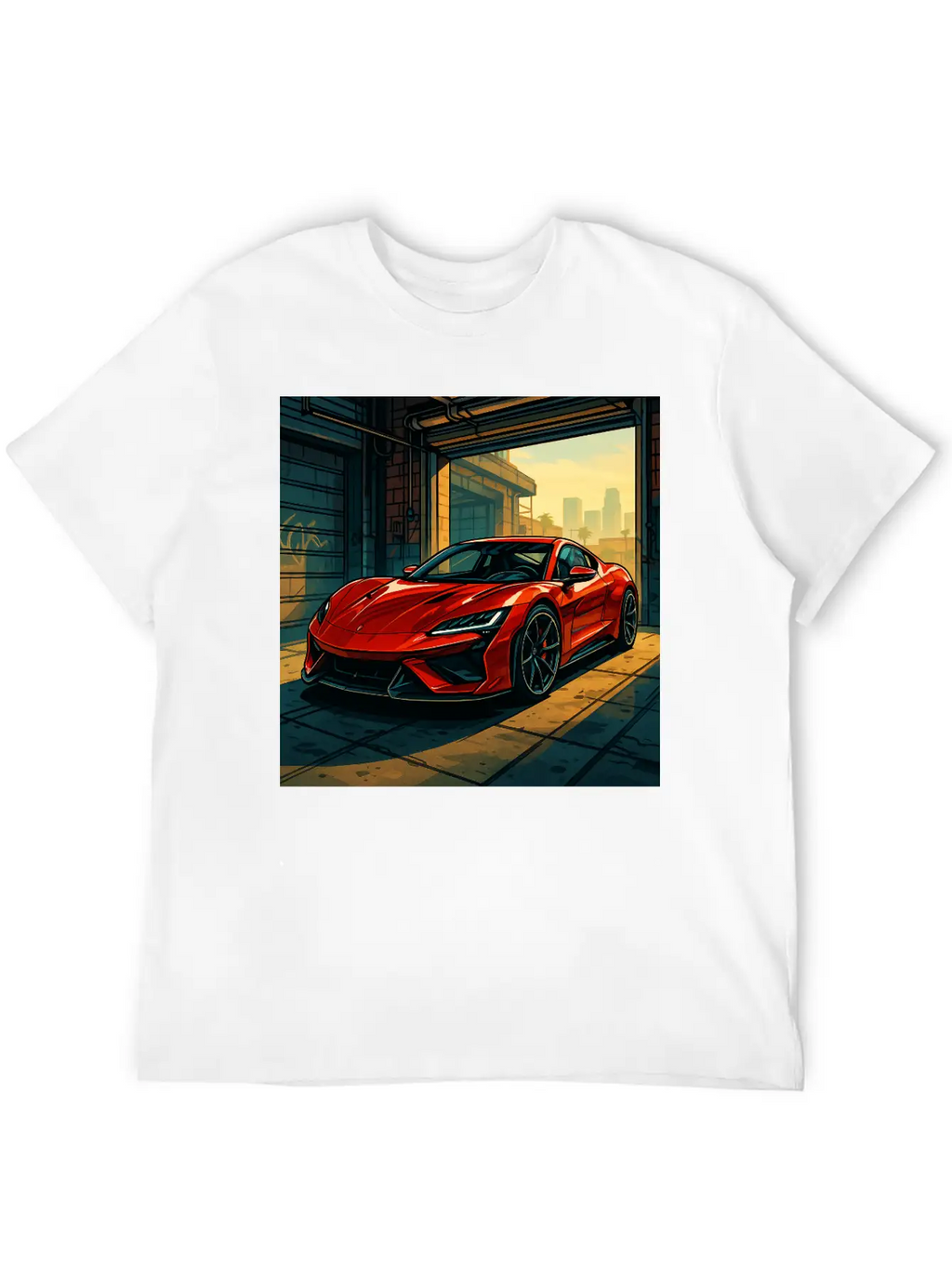 Street Legend - GTA Style Supercar Art Unisex Casual T-Shirt – Clean Design For Daily Comfort