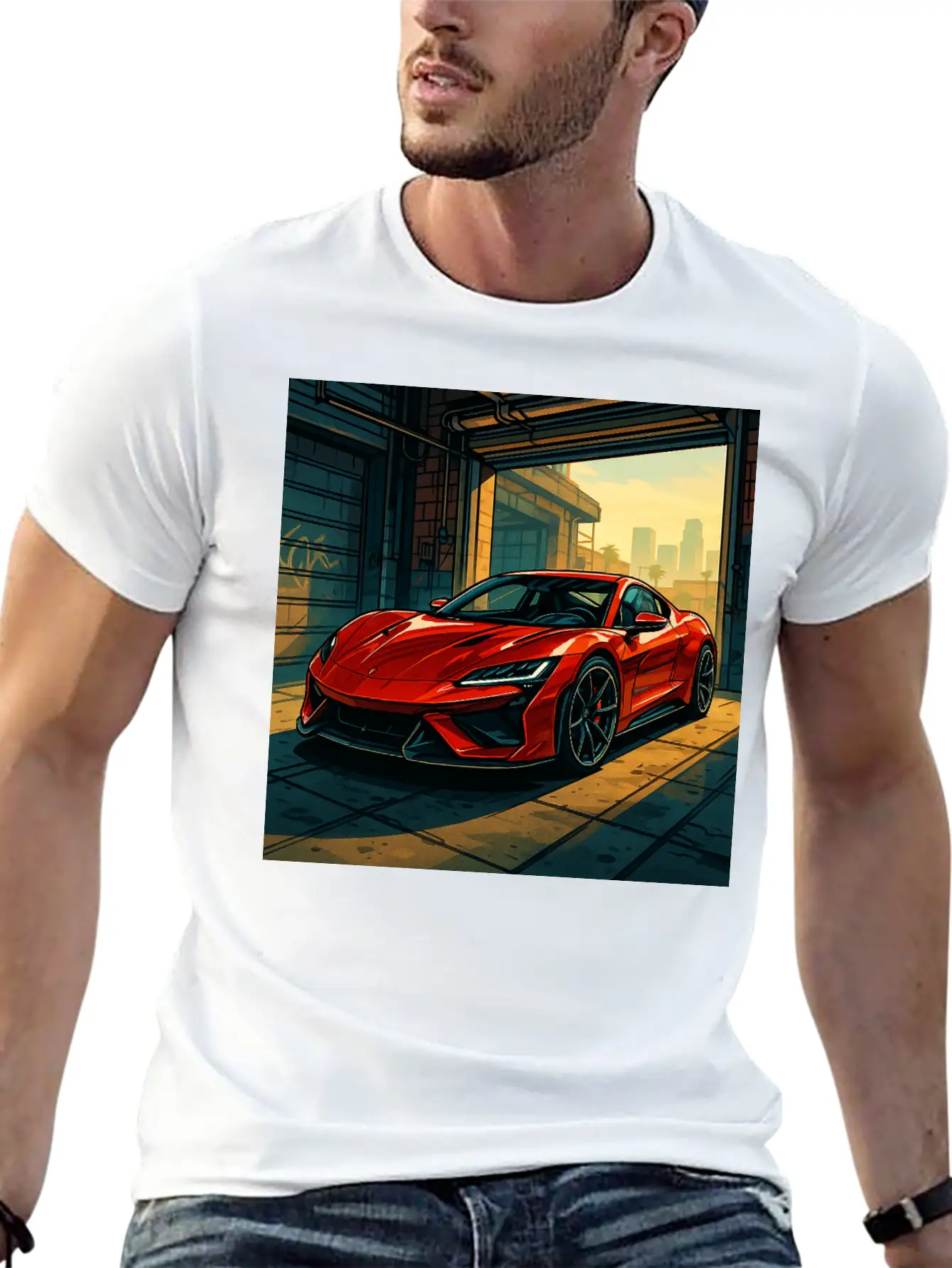 Street Legend - GTA Style Supercar Art Unisex Casual T-Shirt – Clean Design For Daily Comfort