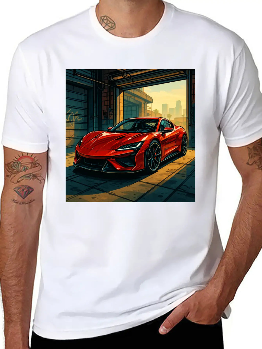 Street Legend - GTA Style Supercar Art Unisex Casual T-Shirt – Clean Design For Daily Comfort
