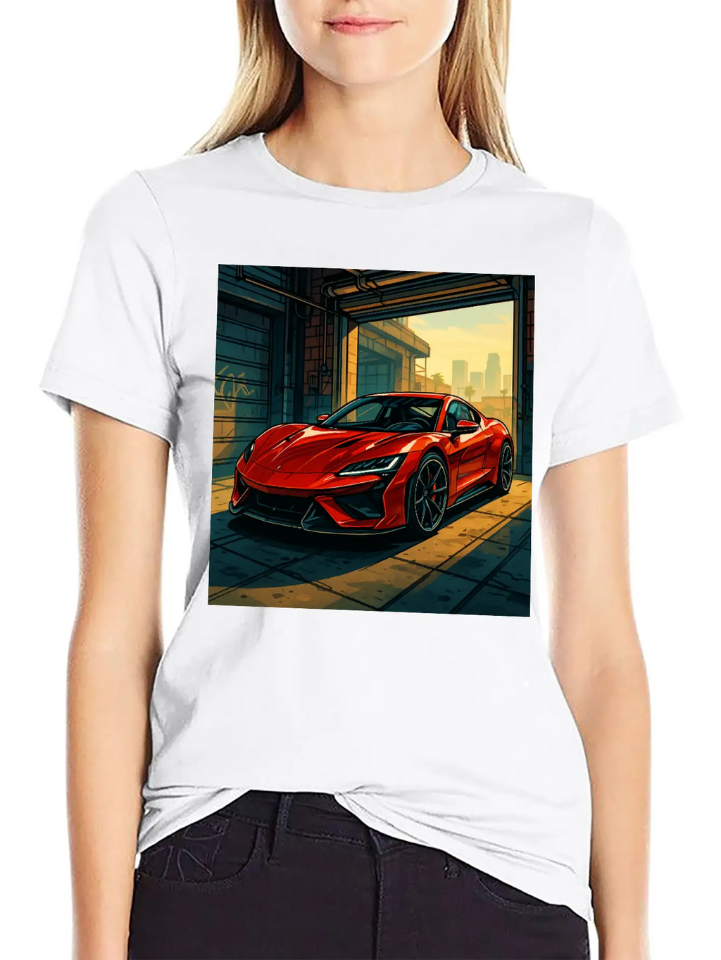 Street Legend - GTA Style Supercar Art Unisex Casual T-Shirt – Clean Design For Daily Comfort