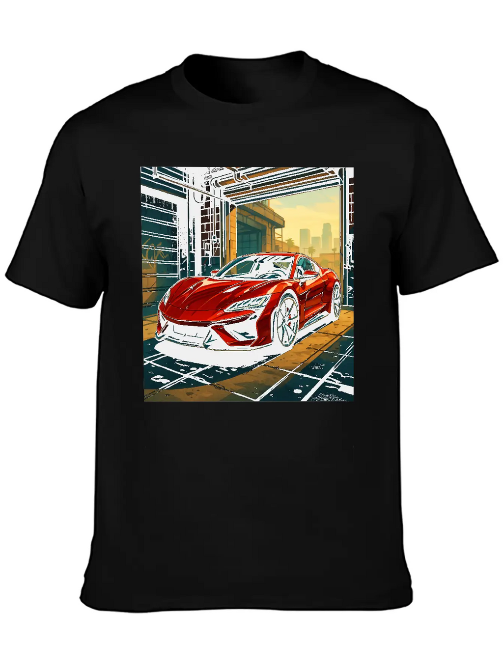 Street Legend - GTA Style Supercar Art Unisex Casual T-Shirt – Clean Design For Daily Comfort