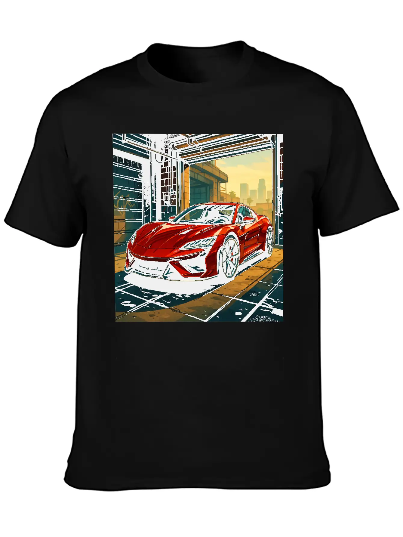 Street Legend - GTA Style Supercar Art Unisex Casual T-Shirt – Clean Design For Daily Comfort
