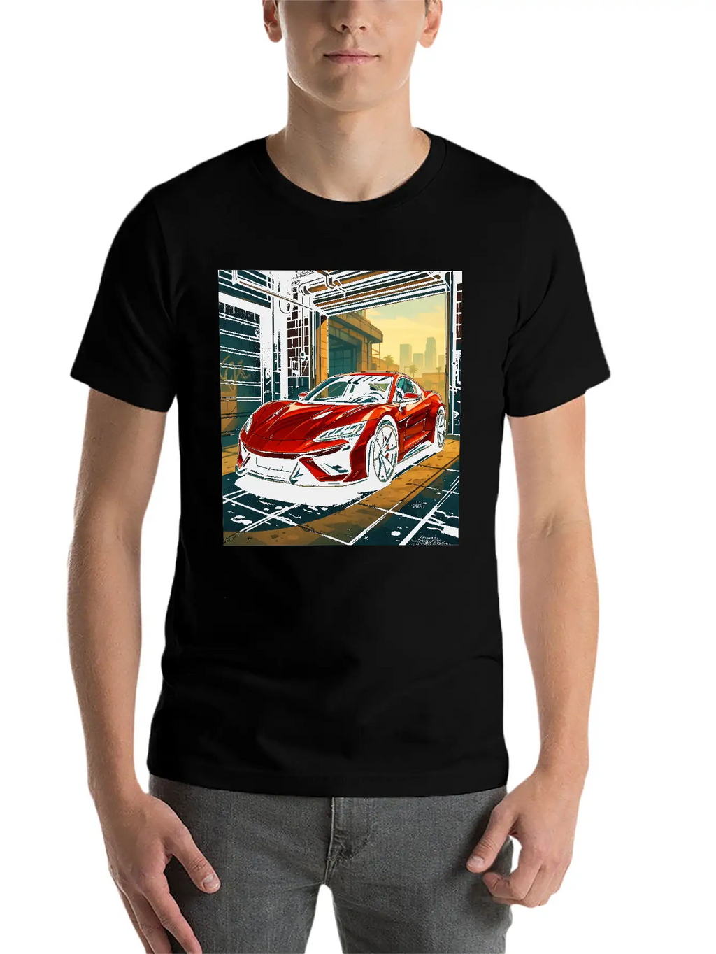 Street Legend - GTA Style Supercar Art Unisex Casual T-Shirt – Clean Design For Daily Comfort
