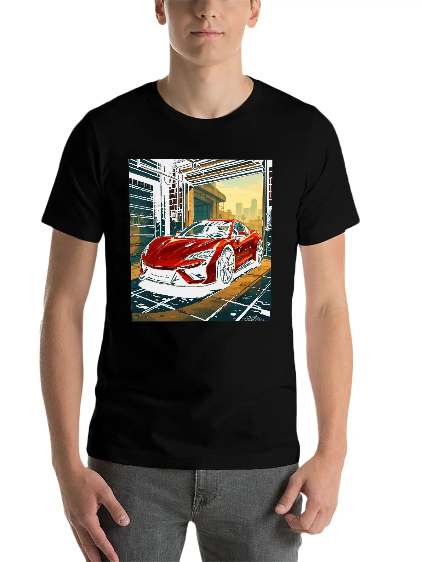 Street Legend - GTA Style Supercar Art Unisex Casual T-Shirt – Clean Design For Daily Comfort