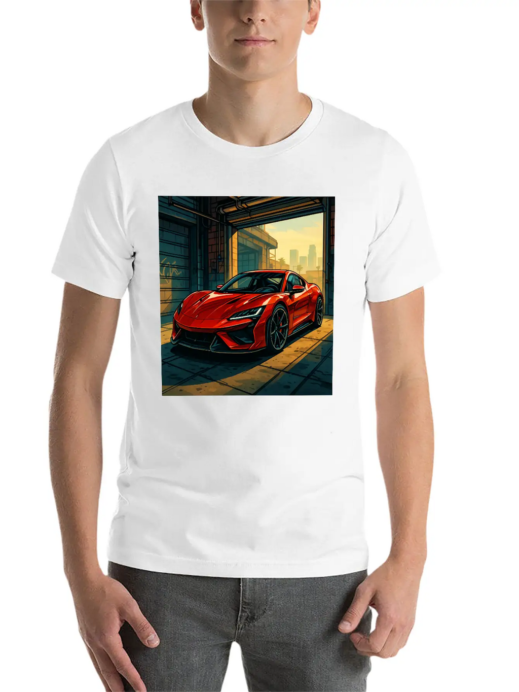 Street Legend - GTA Style Supercar Art Unisex Casual T-Shirt – Clean Design For Daily Comfort