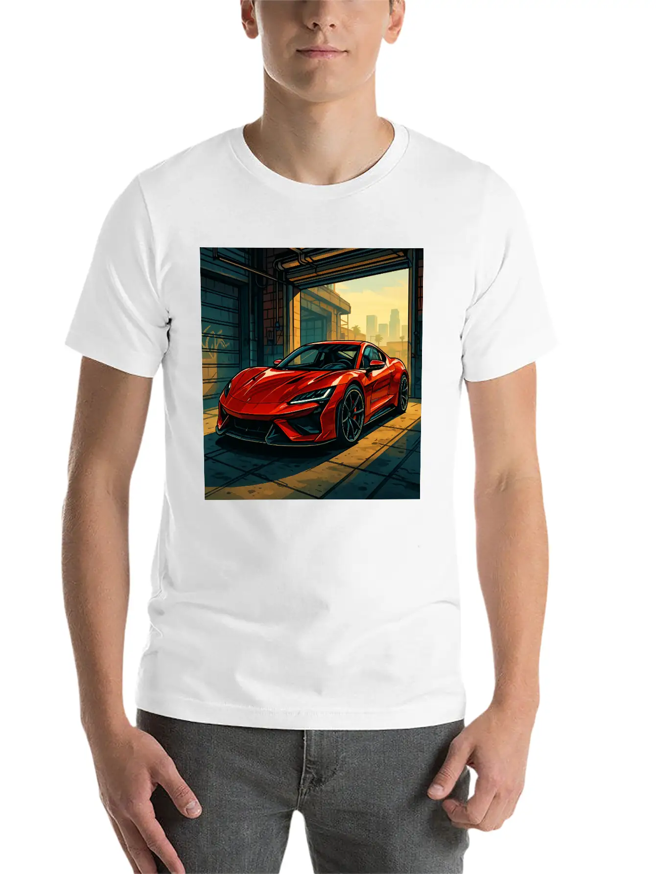 Street Legend - GTA Style Supercar Art Unisex Casual T-Shirt – Clean Design For Daily Comfort