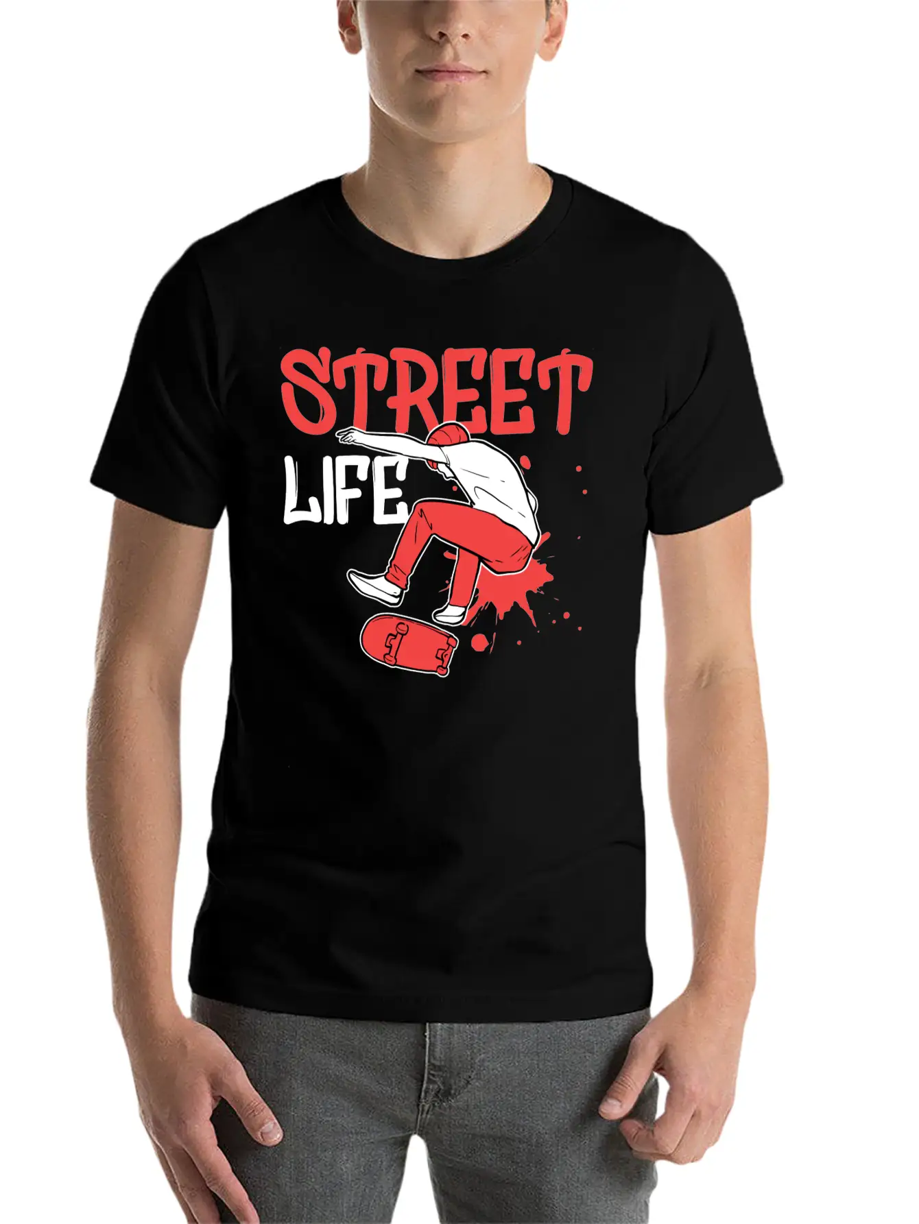 Street Life Cool And Geek Gift Unisex Casual T-Shirt – Clean Design For Daily Comfort