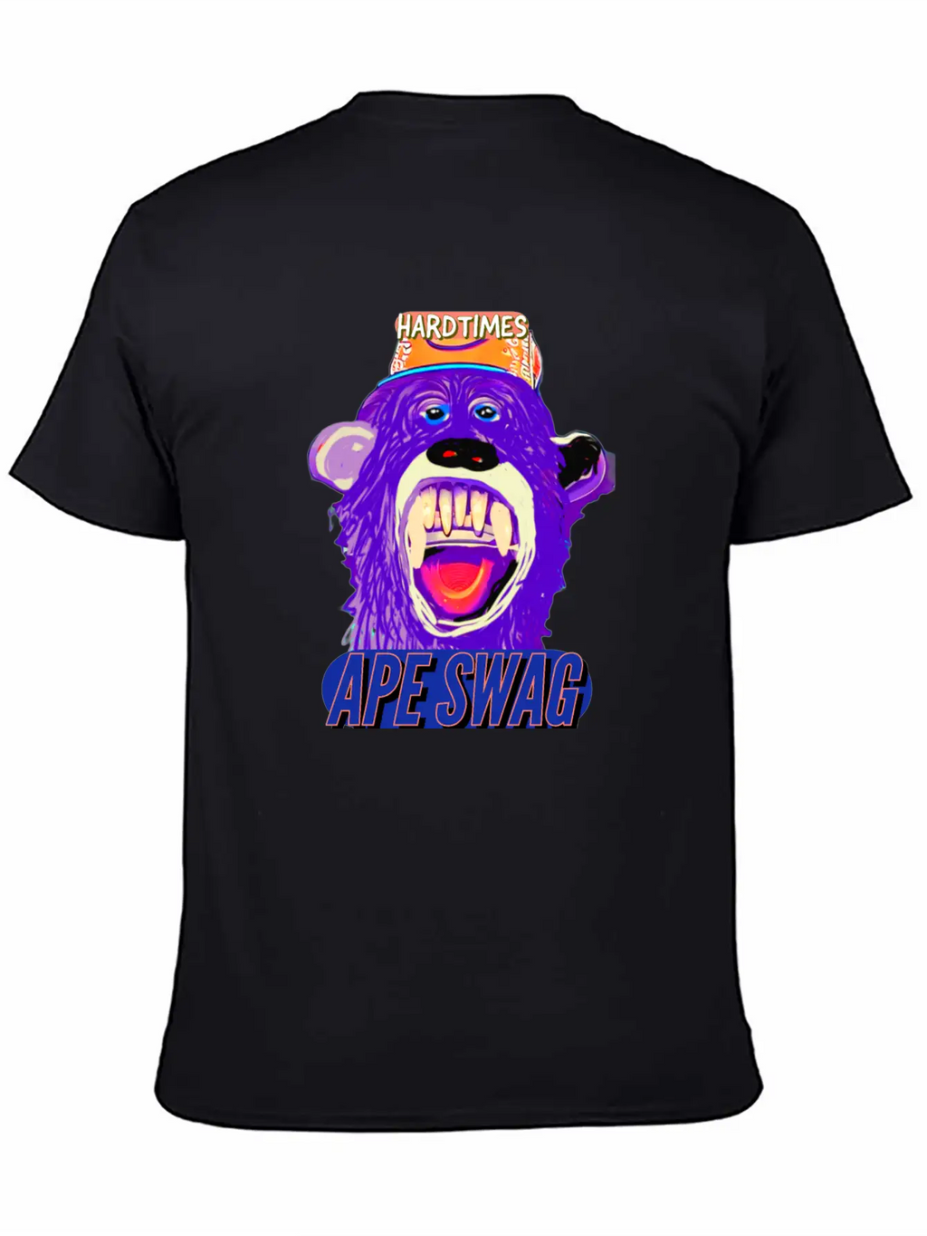 Streetwear Hard Times Ape Swag Hypebeast Unisex Short Sleeve Soft Cotton T-Shirt – Casual Everyday Wear