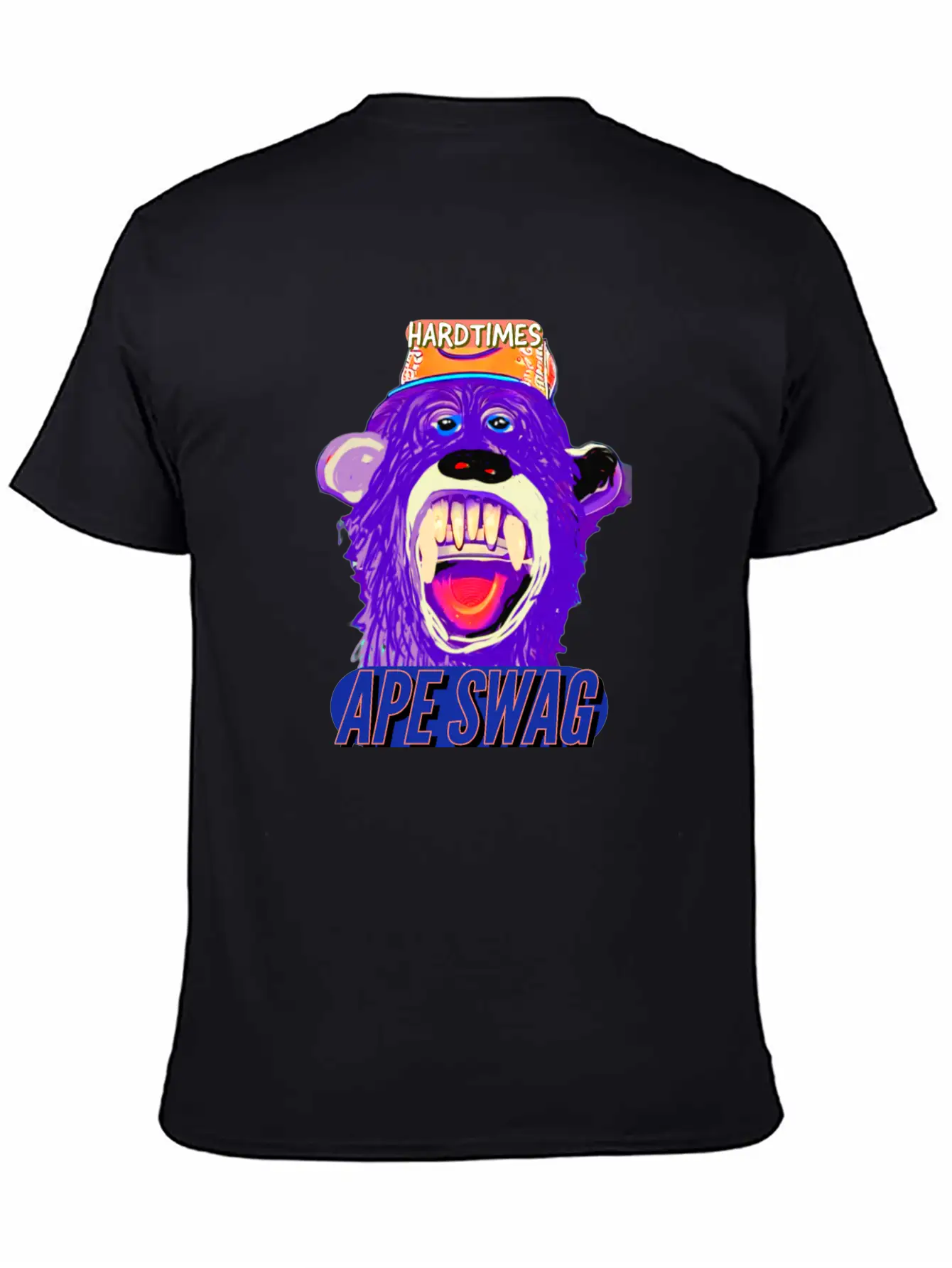 Streetwear Hard Times Ape Swag Hypebeast Unisex Short Sleeve Soft Cotton T-Shirt – Casual Everyday Wear