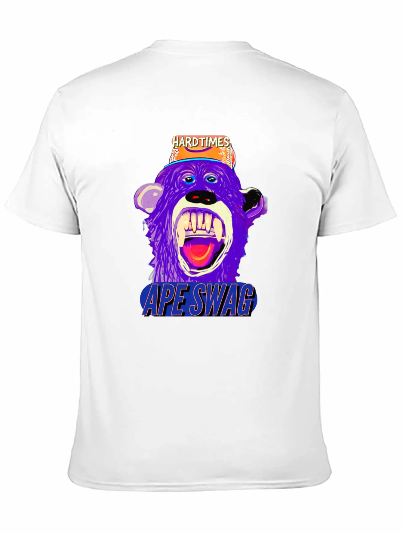 Streetwear Hard Times Ape Swag Hypebeast Unisex Short Sleeve Soft Cotton T-Shirt – Casual Everyday Wear