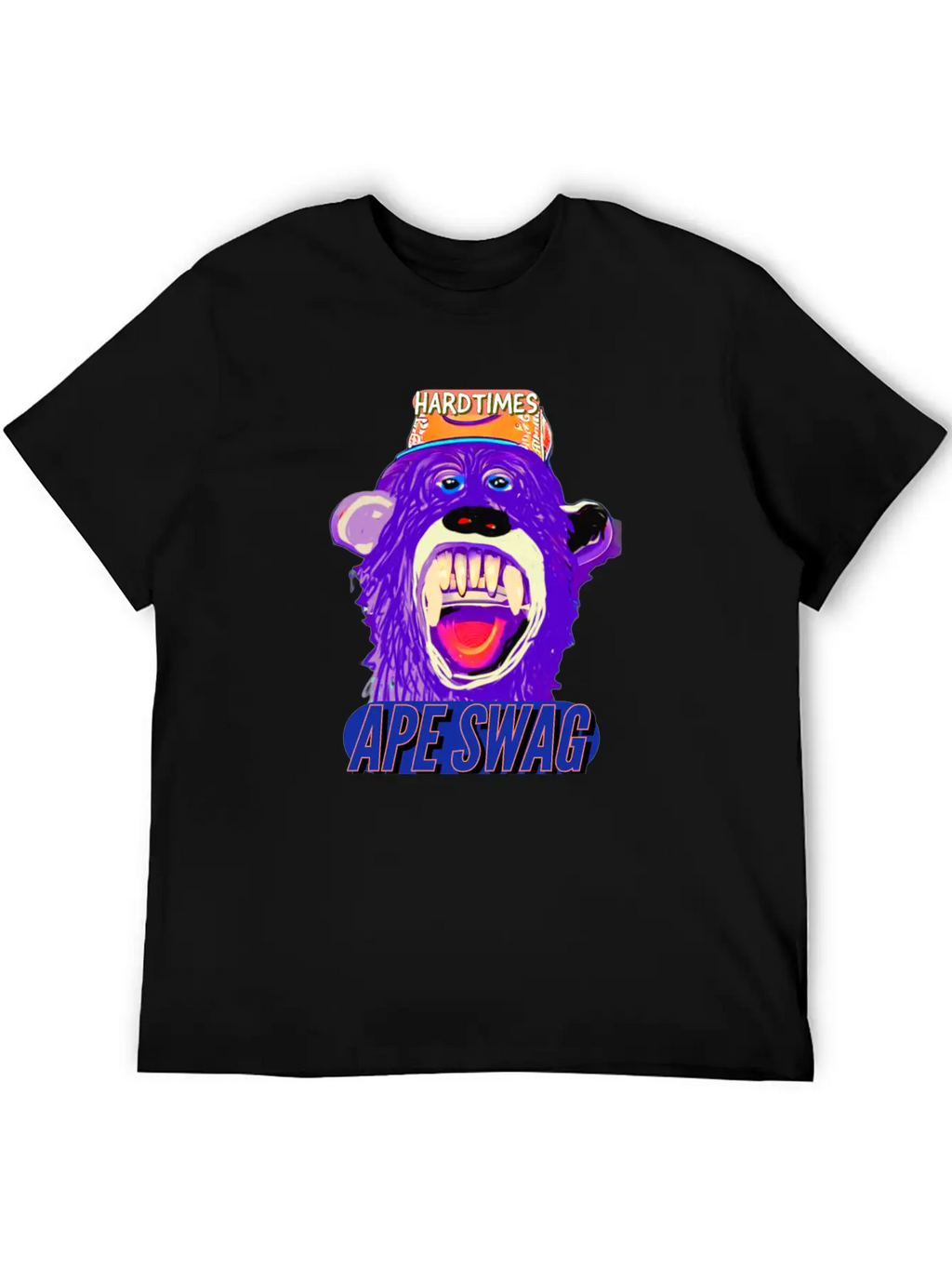 Streetwear Hard Times Ape Swag Hypebeast Unisex Short Sleeve Soft Cotton T-Shirt – Casual Everyday Wear
