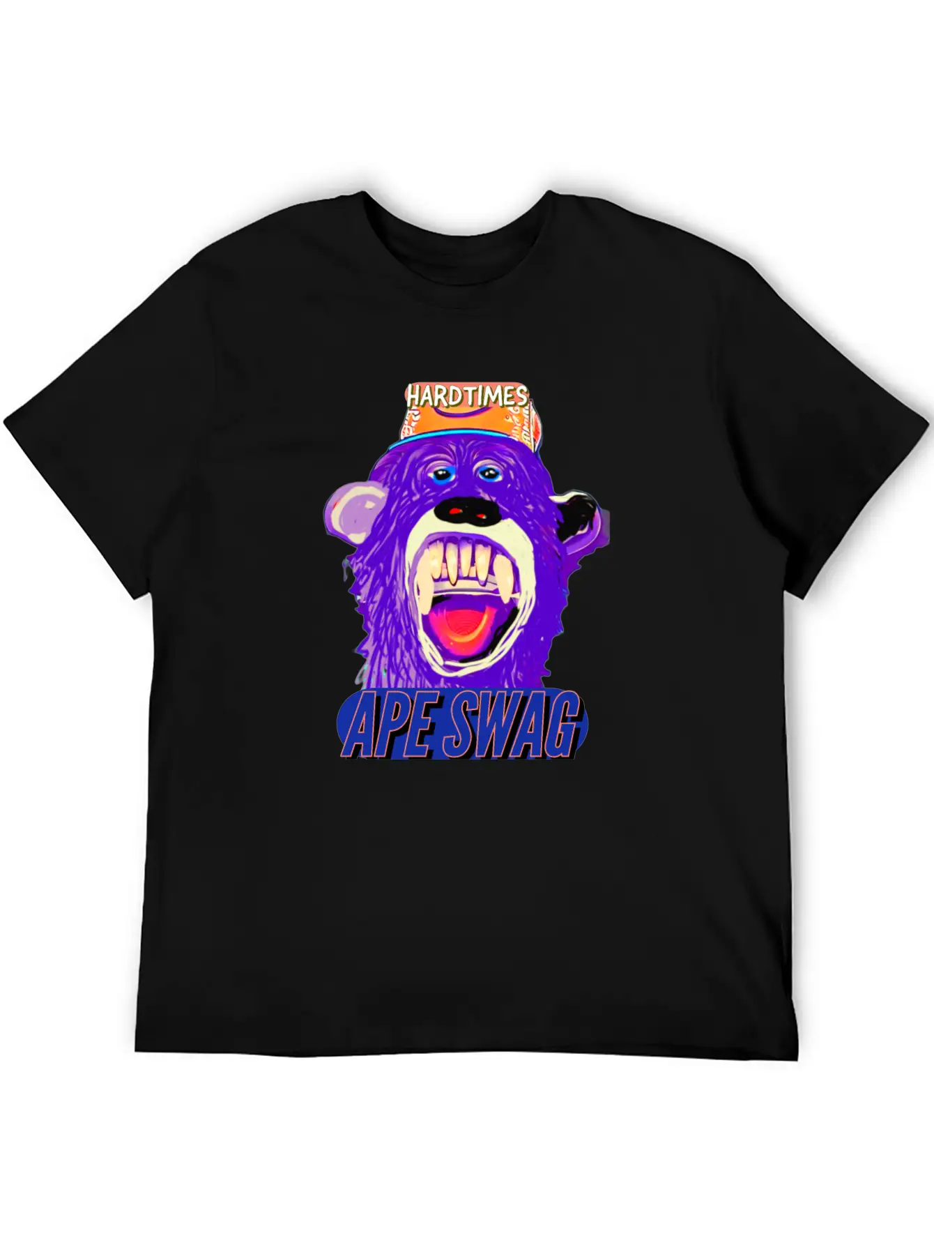 Streetwear Hard Times Ape Swag Hypebeast Unisex Short Sleeve Soft Cotton T-Shirt – Casual Everyday Wear