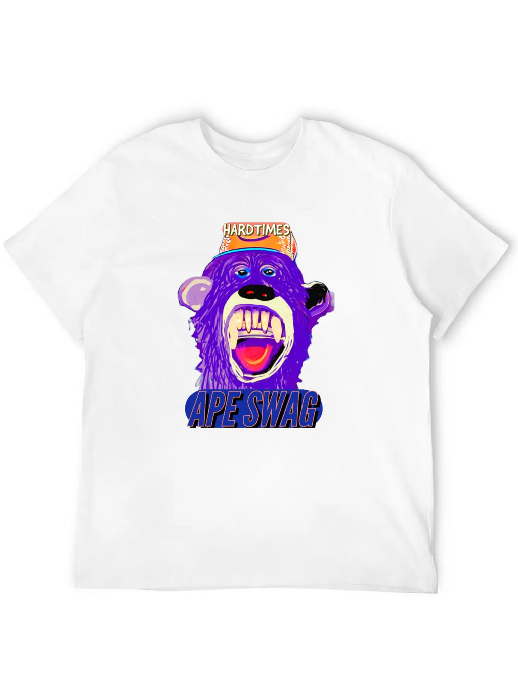 Streetwear Hard Times Ape Swag Hypebeast Unisex Short Sleeve Soft Cotton T-Shirt – Casual Everyday Wear