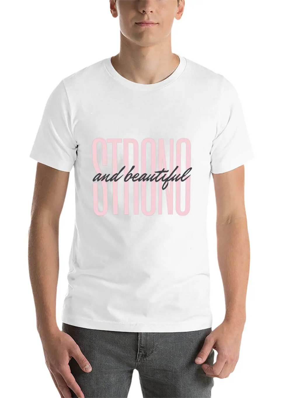 Strong & Beautiful Casual Graphic T-Shirt – Simple And Comfortable Daily Wear