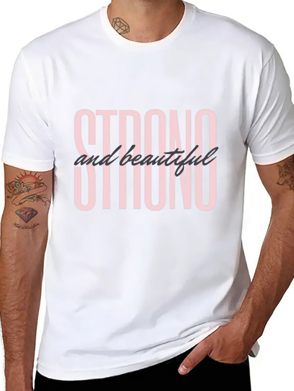 Strong & Beautiful Casual Graphic T-Shirt – Simple And Comfortable Daily Wear