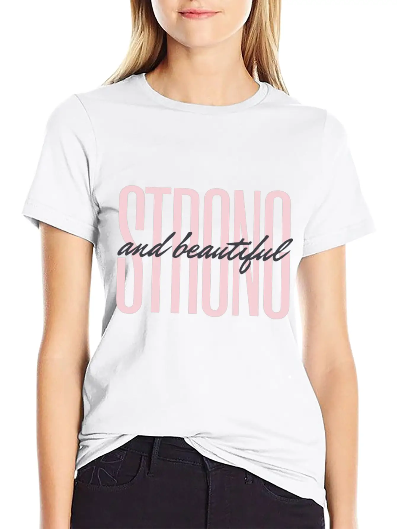 Strong & Beautiful Casual Graphic T-Shirt – Simple And Comfortable Daily Wear