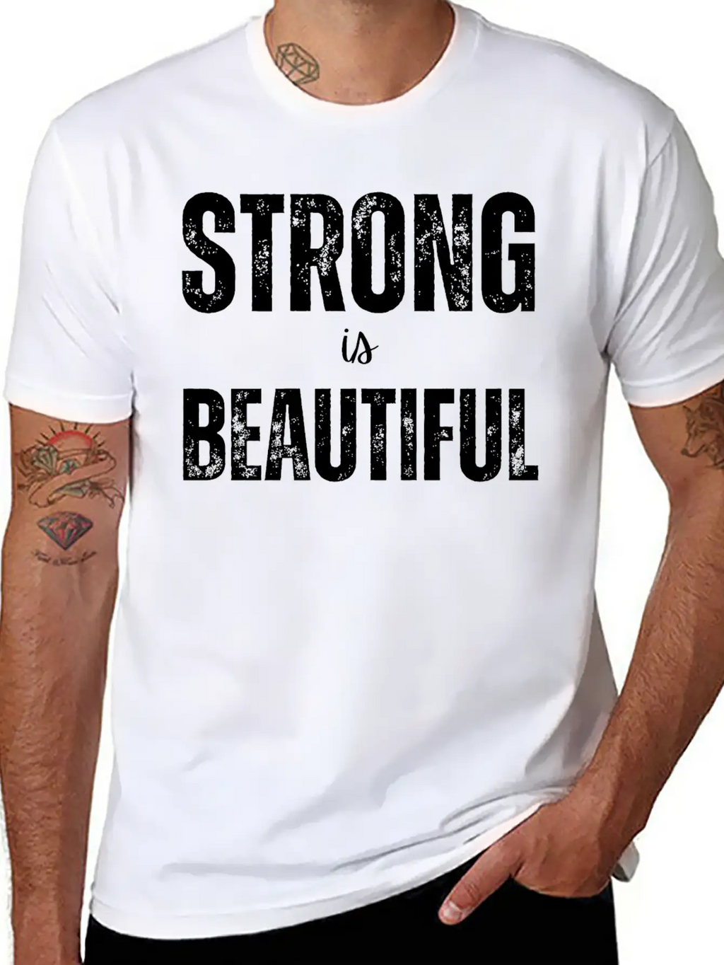 Strong Is Beautiful Unisex Casual T-Shirt – Clean Design For Daily Comfort