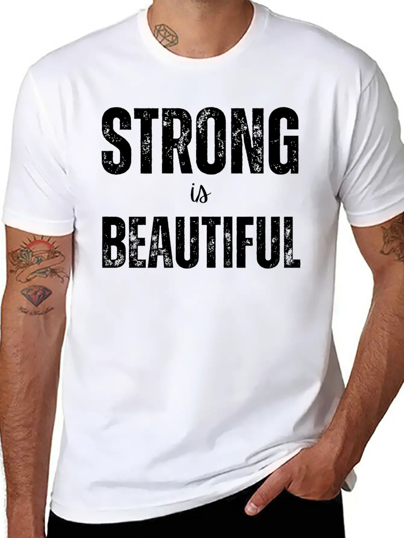Strong Is Beautiful Unisex Casual T-Shirt – Clean Design For Daily Comfort