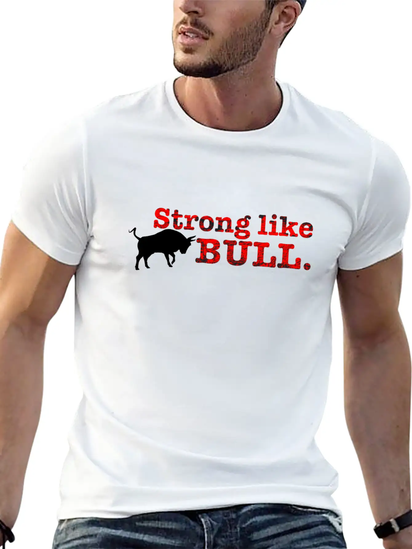 Strong Like Bull Stylish Everyday T-Shirt – Unisex Basic Cotton Tee
