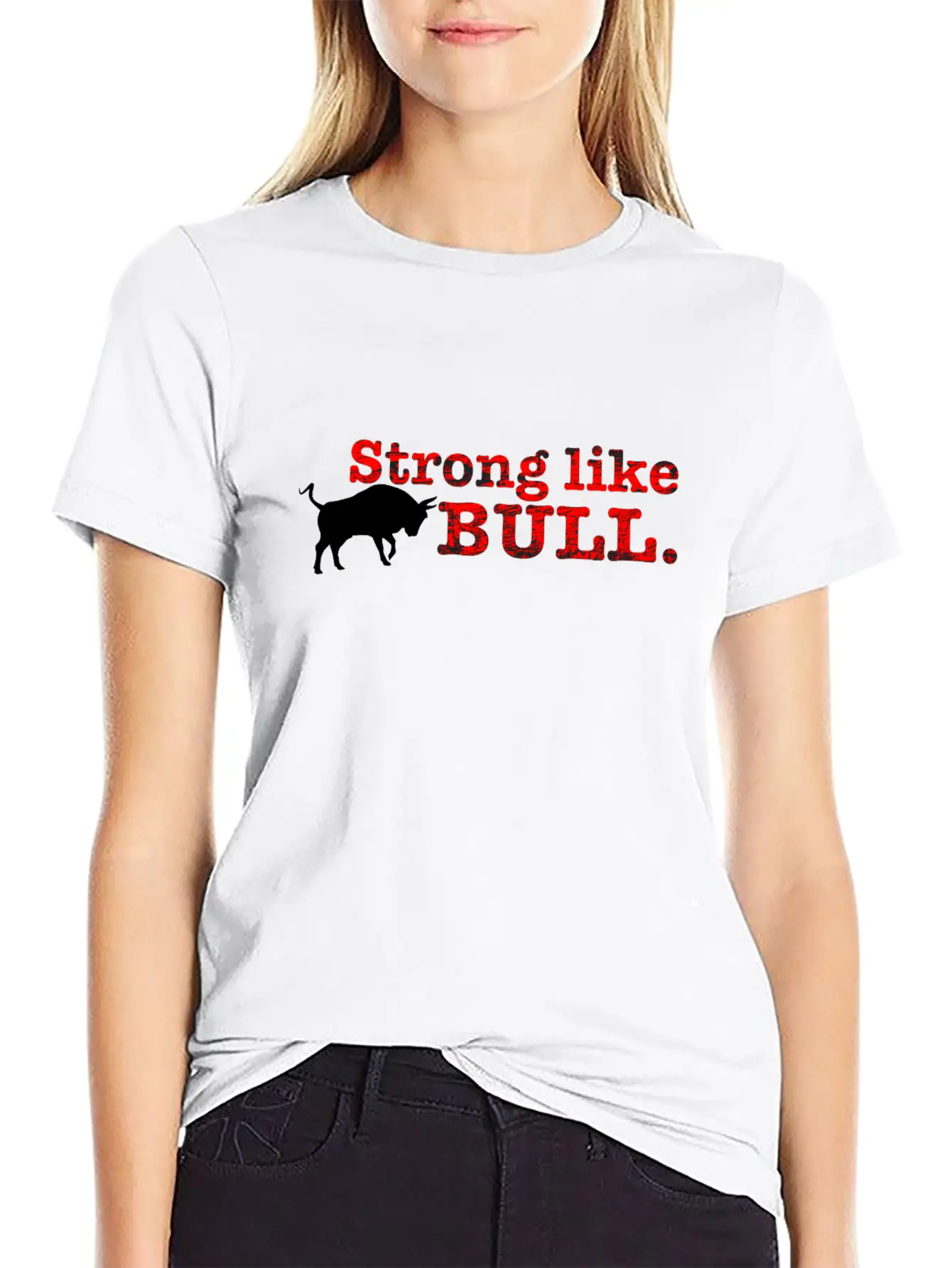 Strong Like Bull Stylish Everyday T-Shirt – Unisex Basic Cotton Tee