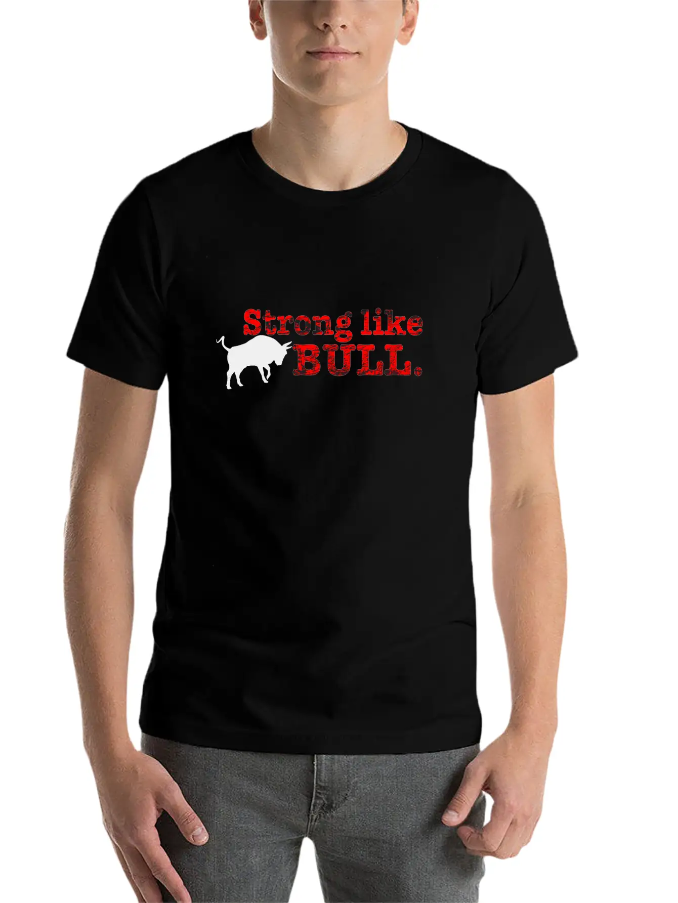 Strong Like Bull Stylish Everyday T-Shirt – Unisex Basic Cotton Tee