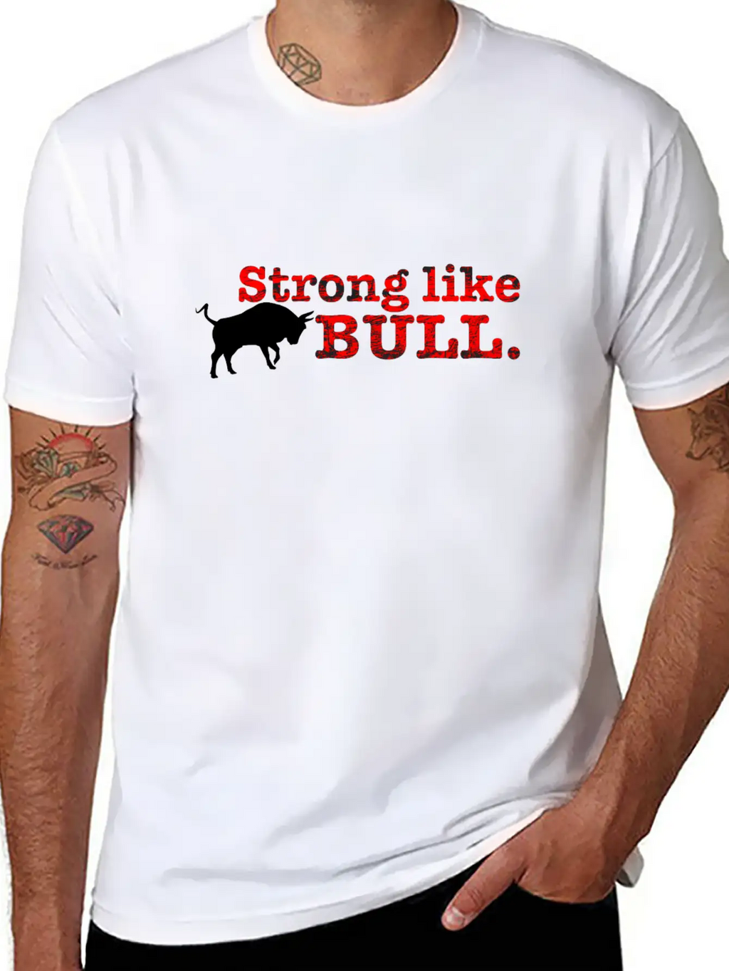 Strong Like Bull Stylish Everyday T-Shirt – Unisex Basic Cotton Tee