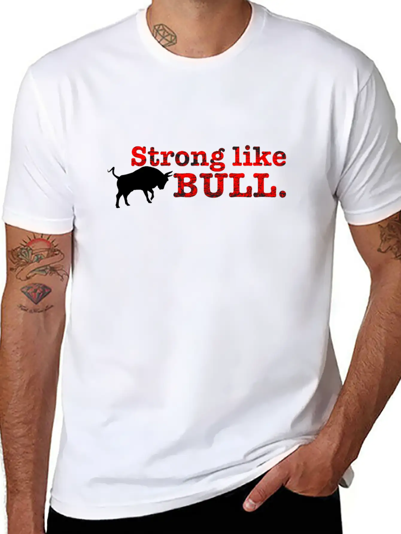 Strong Like Bull Stylish Everyday T-Shirt – Unisex Basic Cotton Tee