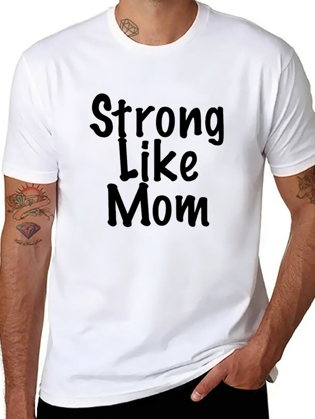 Strong Like Mom Unisex Casual T-Shirt – Clean Design For Daily Comfort