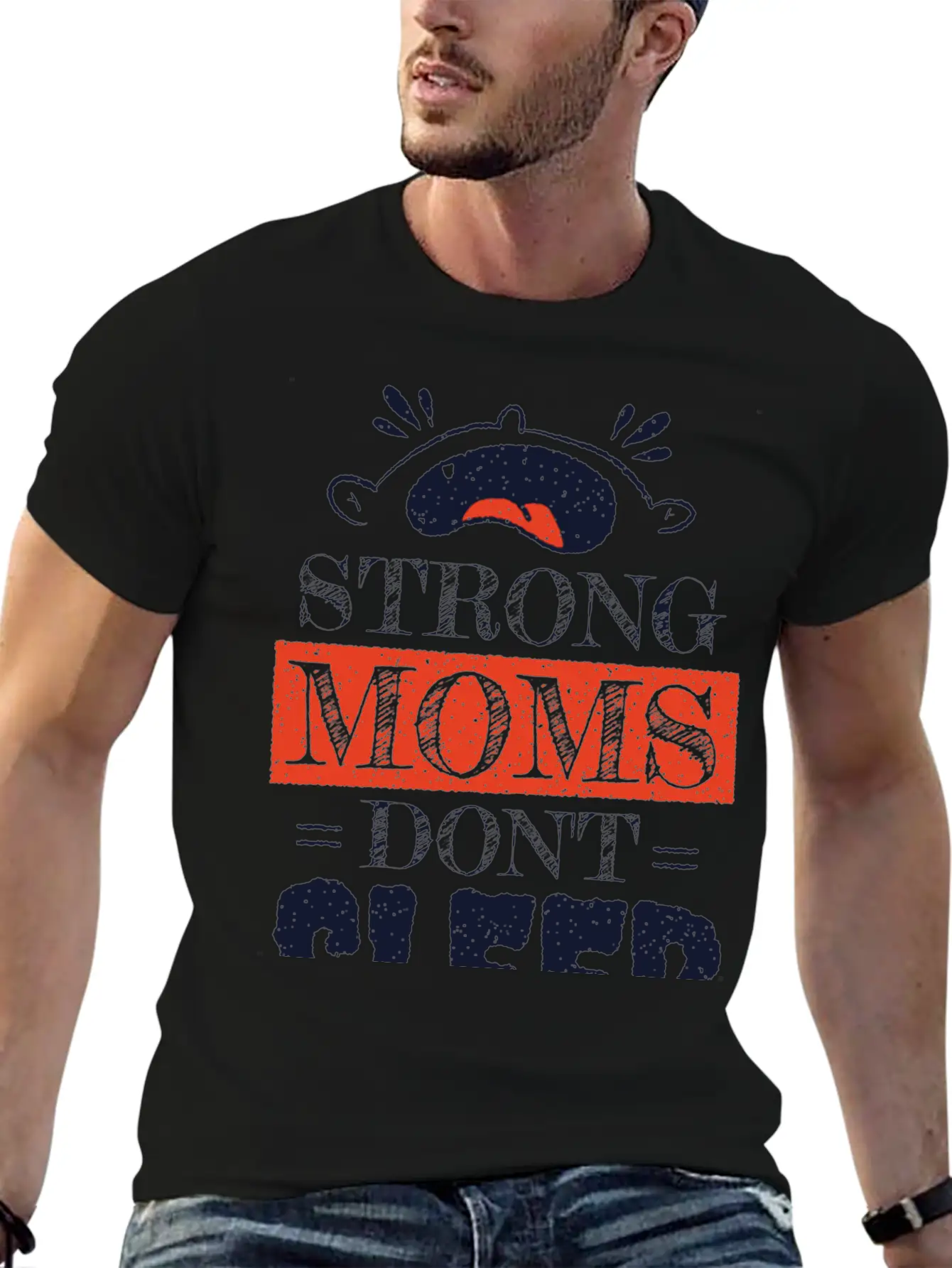 Strong Moms Essential Cotton Tee For Daily Outfits – Unisex Style
