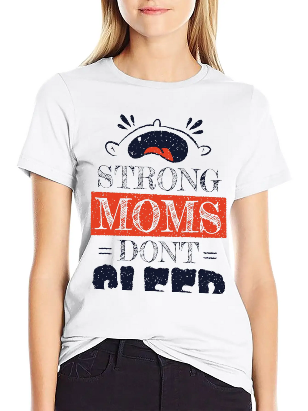 Strong Moms Essential Cotton Tee For Daily Outfits – Unisex Style