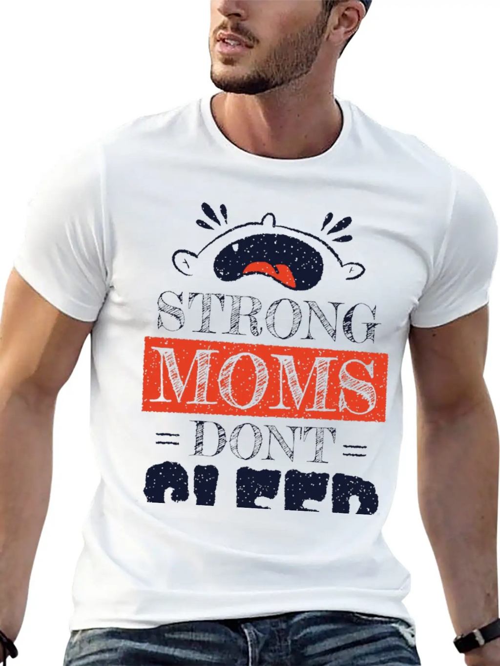 Strong Moms Essential Cotton Tee For Daily Outfits – Unisex Style