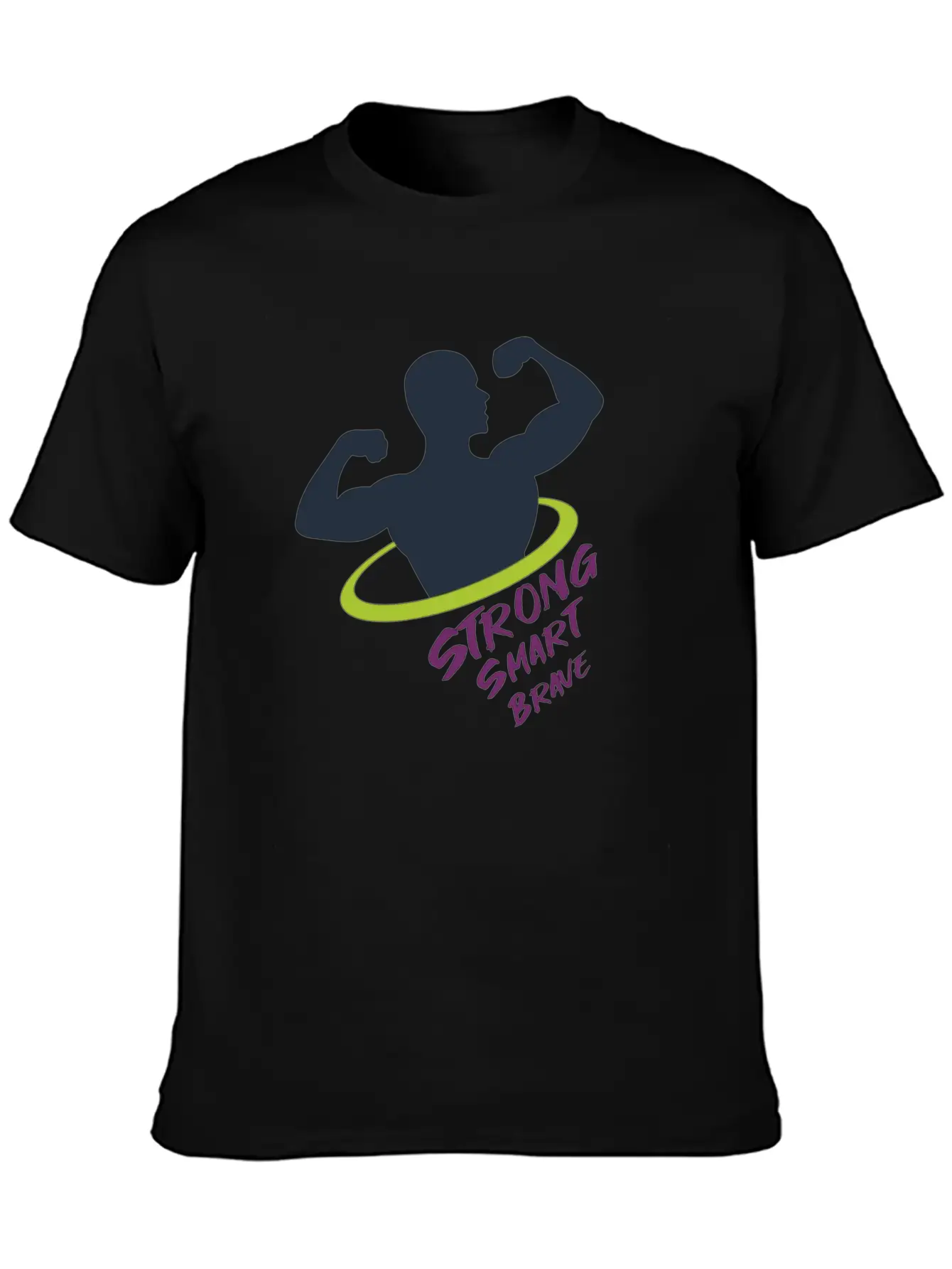 Strong Smart Brave Unisex Casual T-Shirt – Clean Design For Daily Comfort