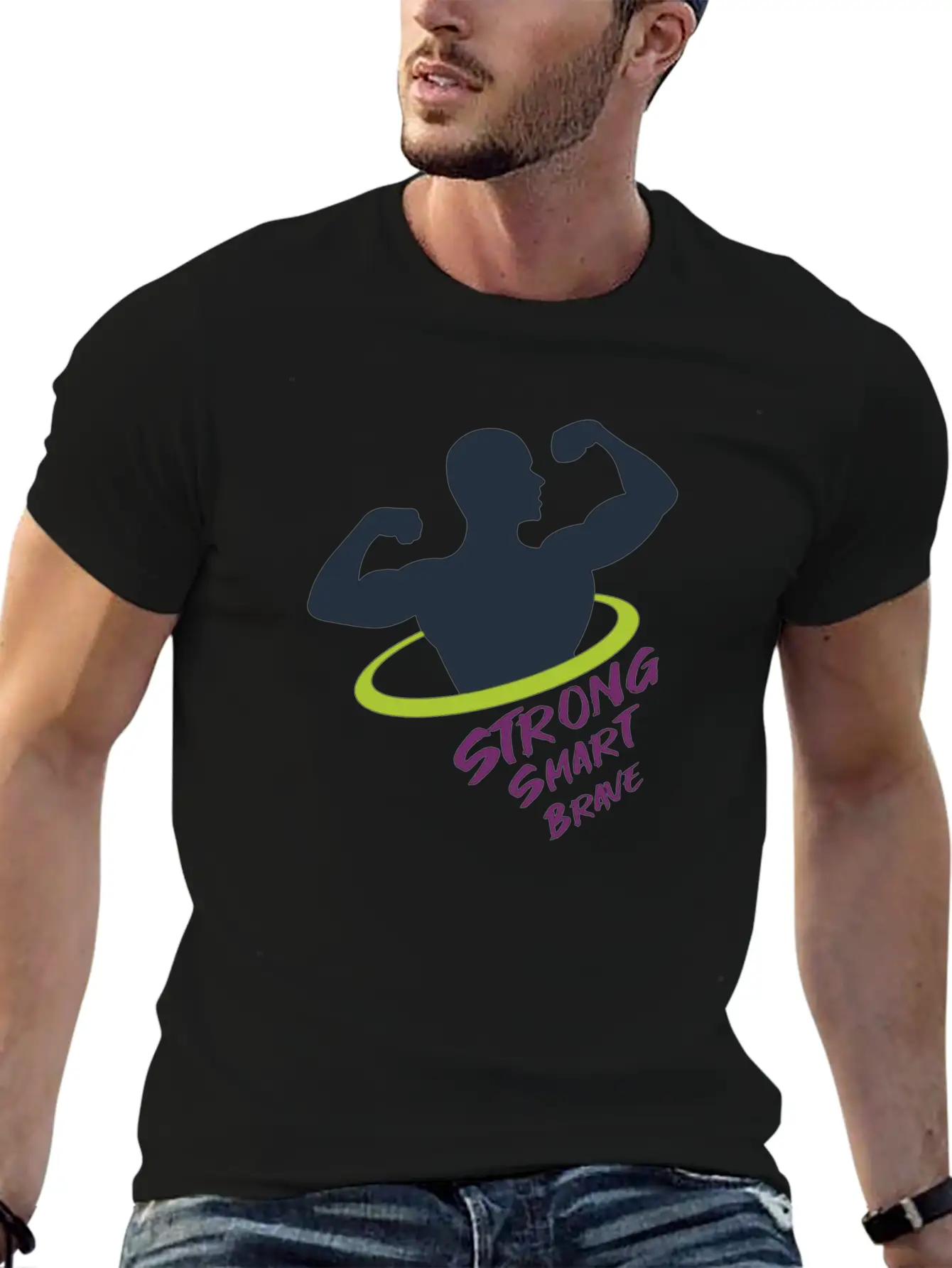 Strong Smart Brave Unisex Casual T-Shirt – Clean Design For Daily Comfort
