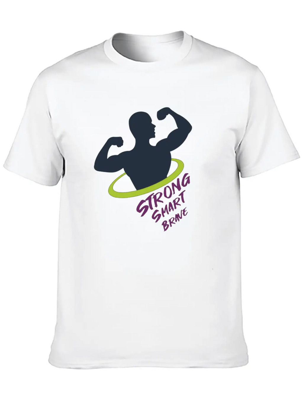 Strong Smart Brave Unisex Casual T-Shirt – Clean Design For Daily Comfort