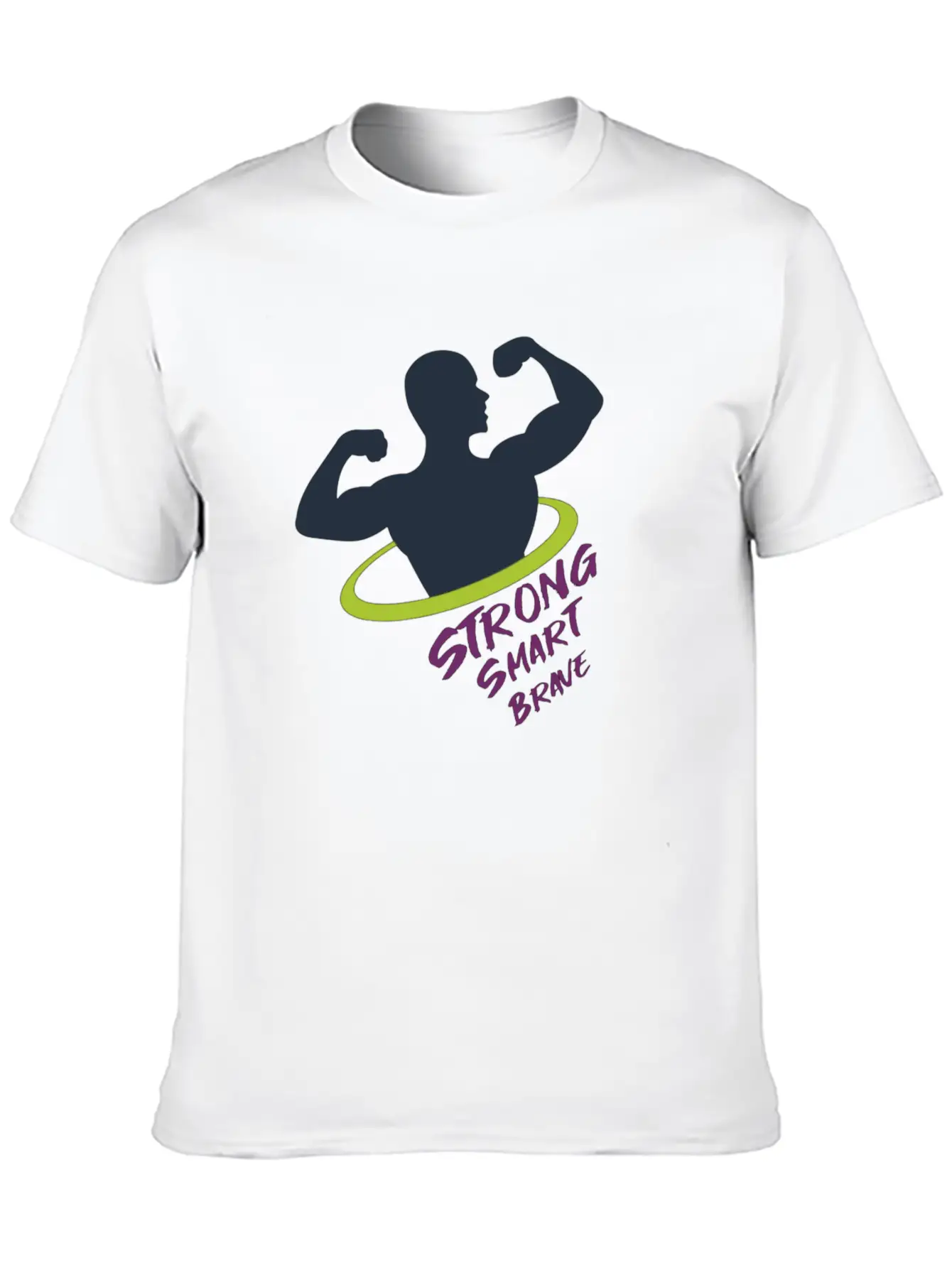 Strong Smart Brave Unisex Casual T-Shirt – Clean Design For Daily Comfort