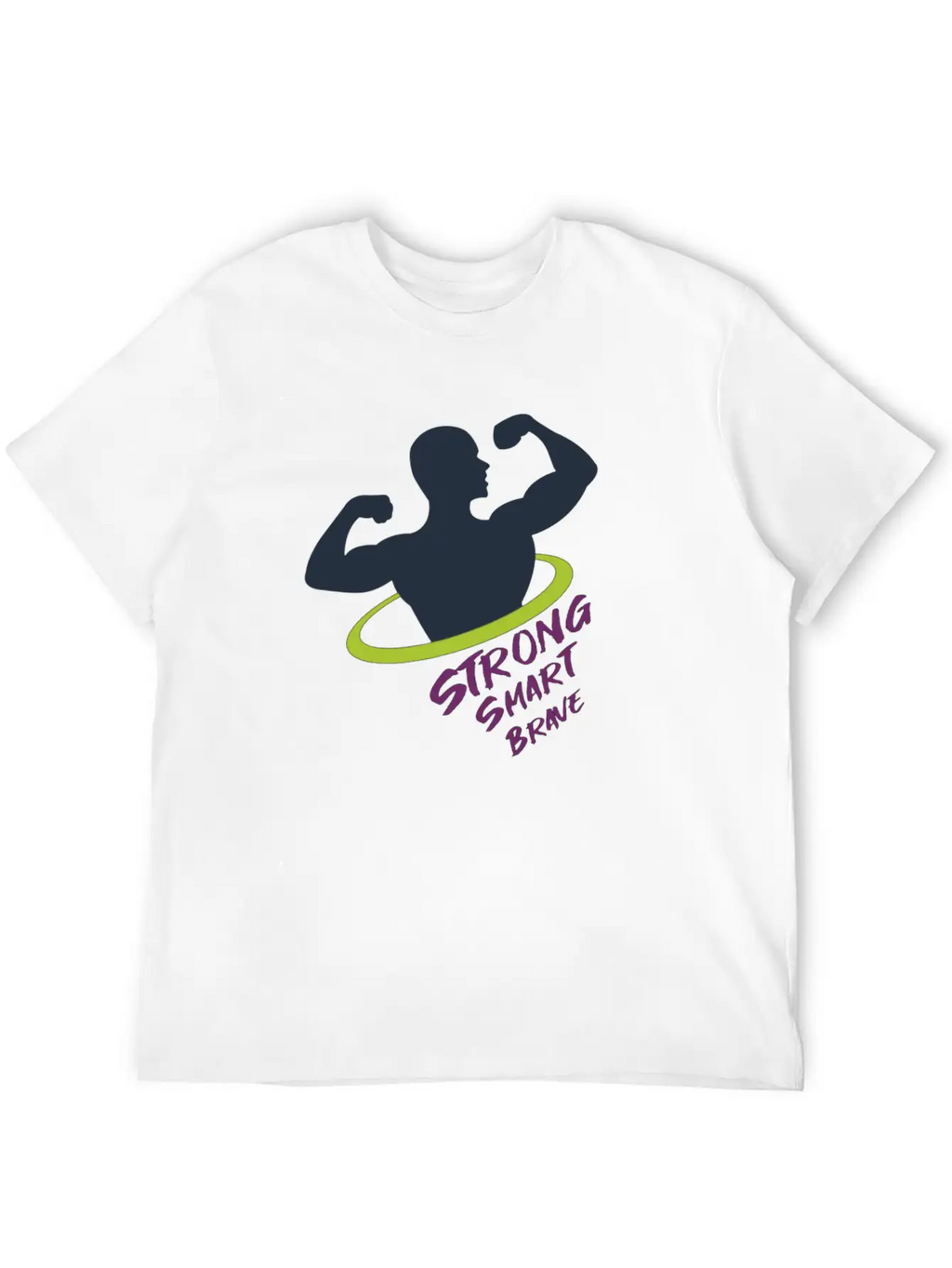 Strong Smart Brave Unisex Casual T-Shirt – Clean Design For Daily Comfort