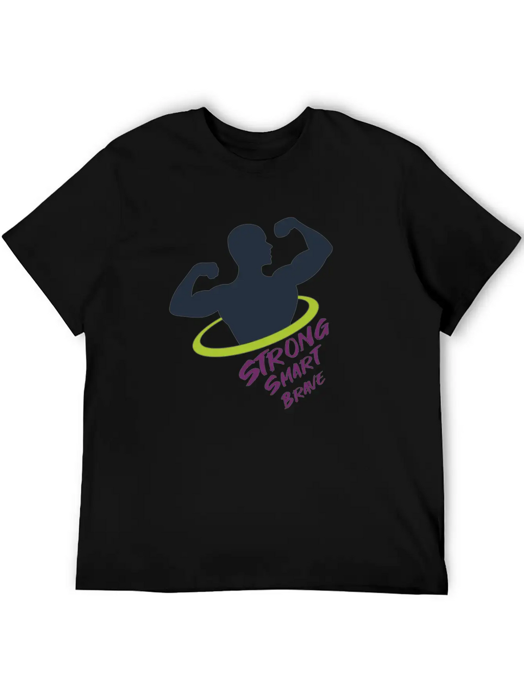 Strong Smart Brave Unisex Casual T-Shirt – Clean Design For Daily Comfort