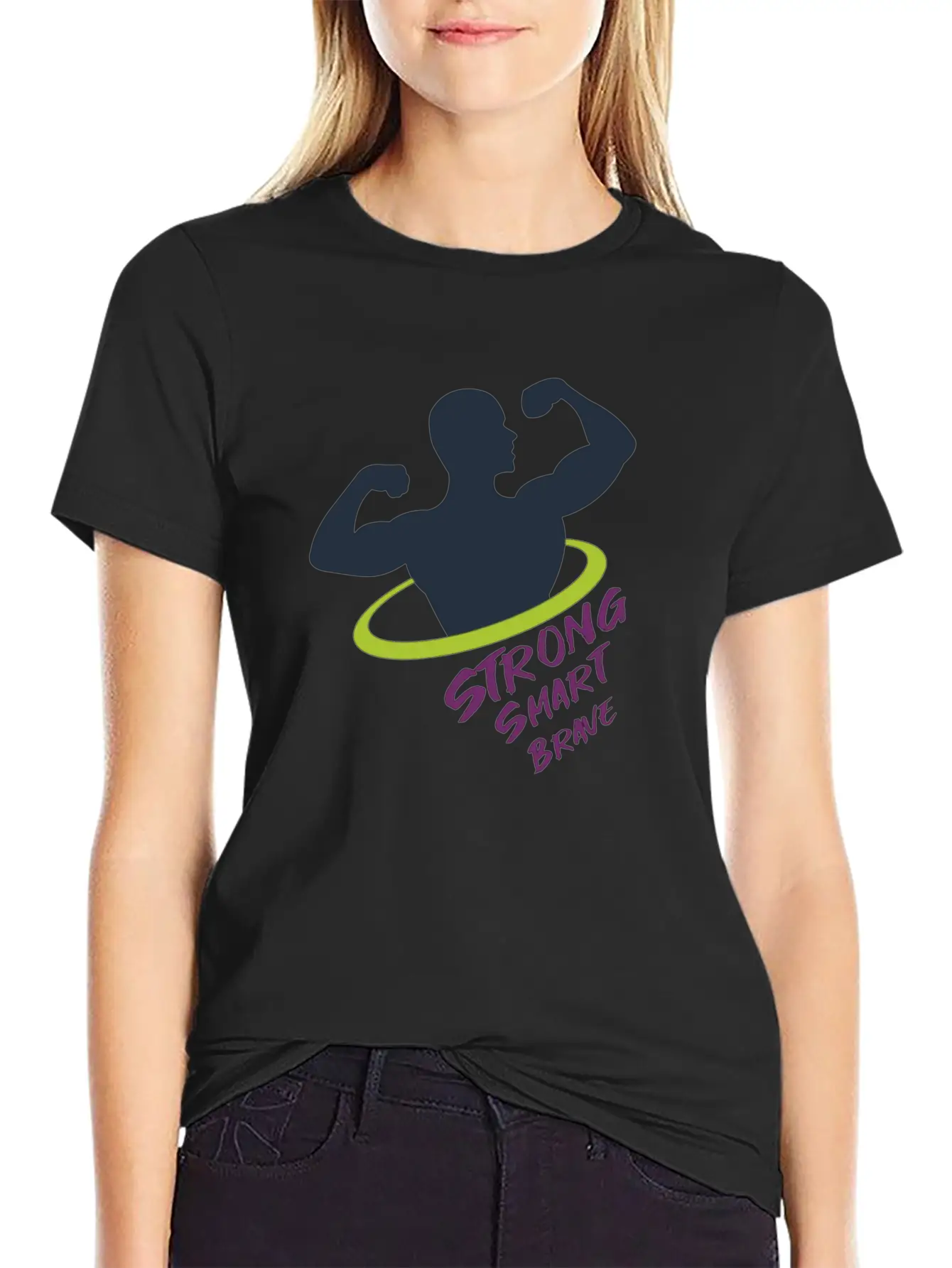 Strong Smart Brave Unisex Casual T-Shirt – Clean Design For Daily Comfort