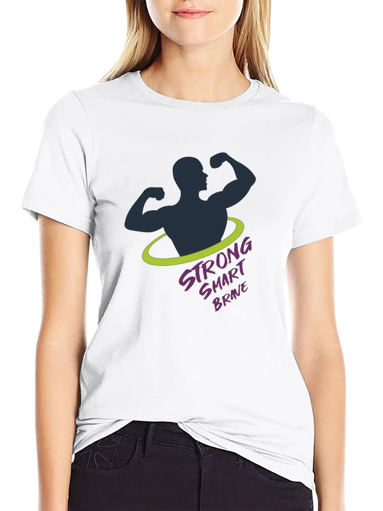 Strong Smart Brave Unisex Casual T-Shirt – Clean Design For Daily Comfort