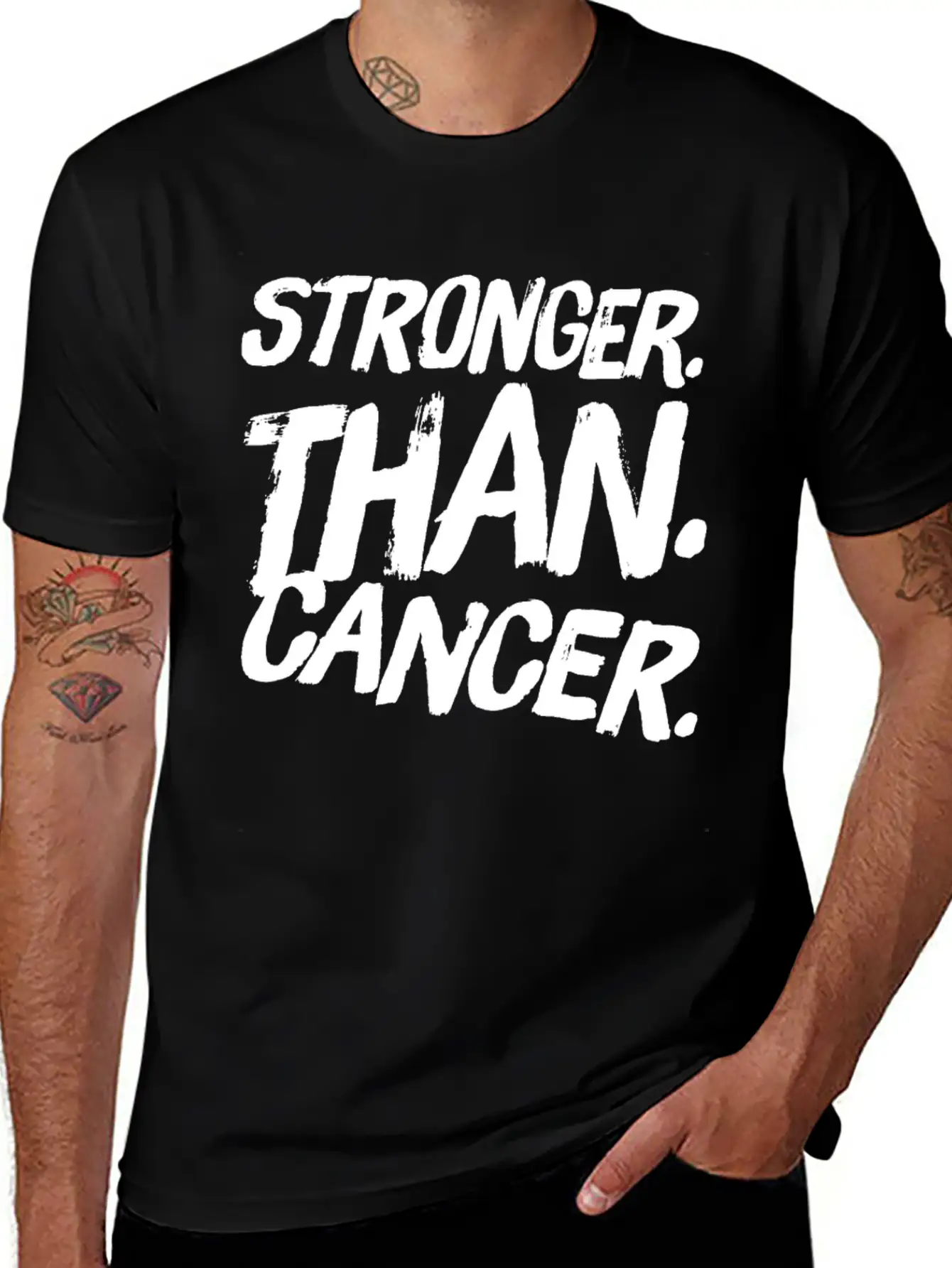 Stronger Than Cancer Essential Cotton Tee For Daily Outfits – Unisex Style