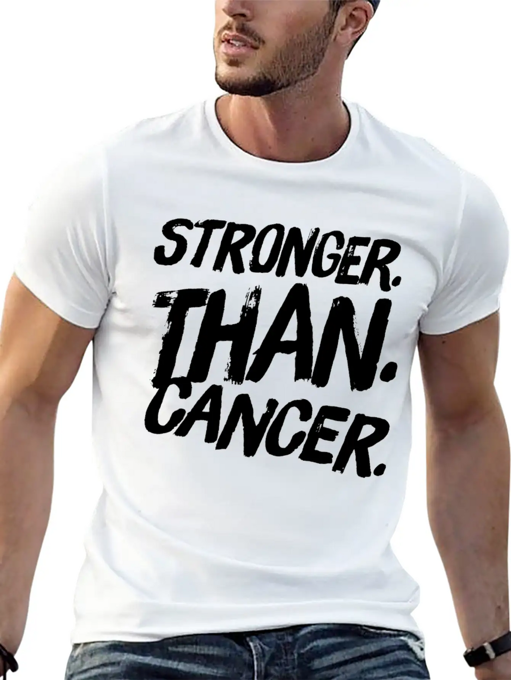 Stronger Than Cancer Essential Cotton Tee For Daily Outfits – Unisex Style