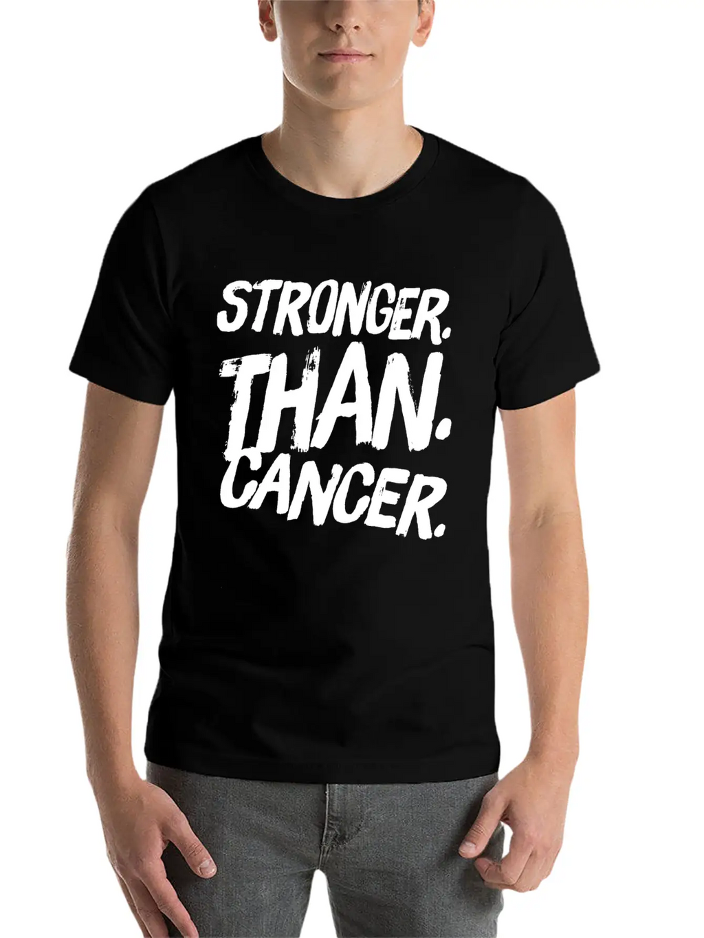 Stronger Than Cancer Essential Cotton Tee For Daily Outfits – Unisex Style