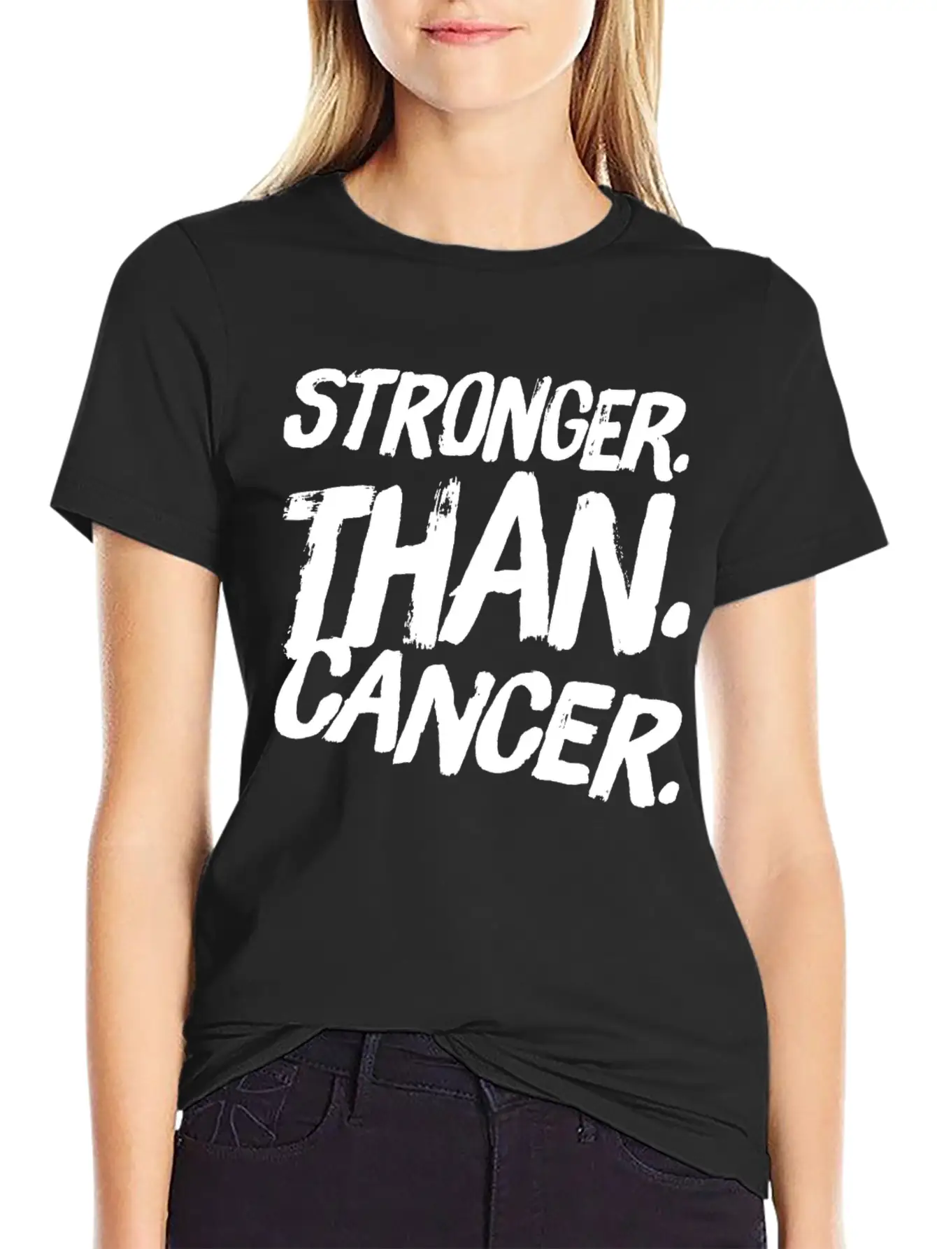 Stronger Than Cancer Essential Cotton Tee For Daily Outfits – Unisex Style