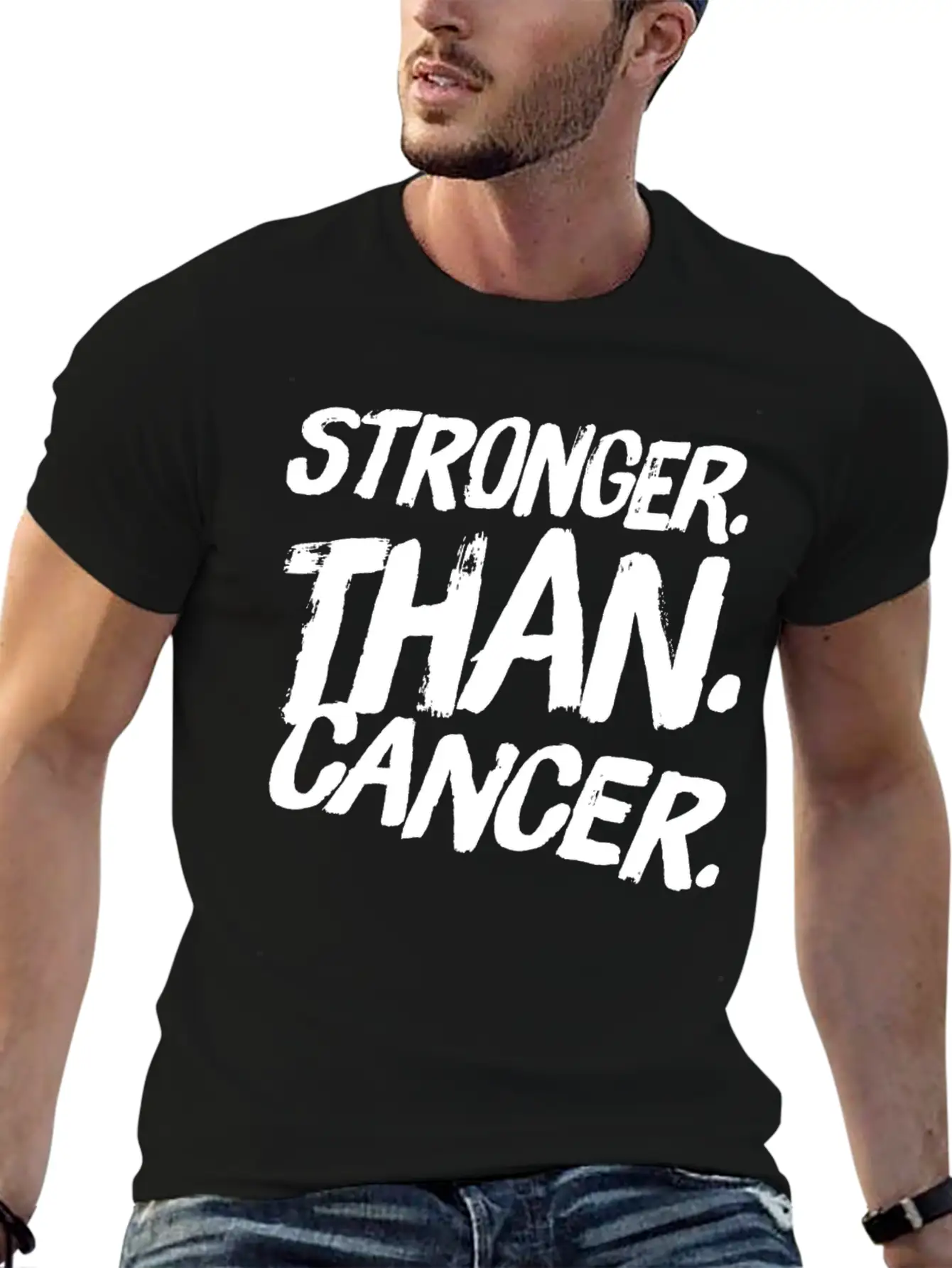 Stronger Than Cancer Essential Cotton Tee For Daily Outfits – Unisex Style
