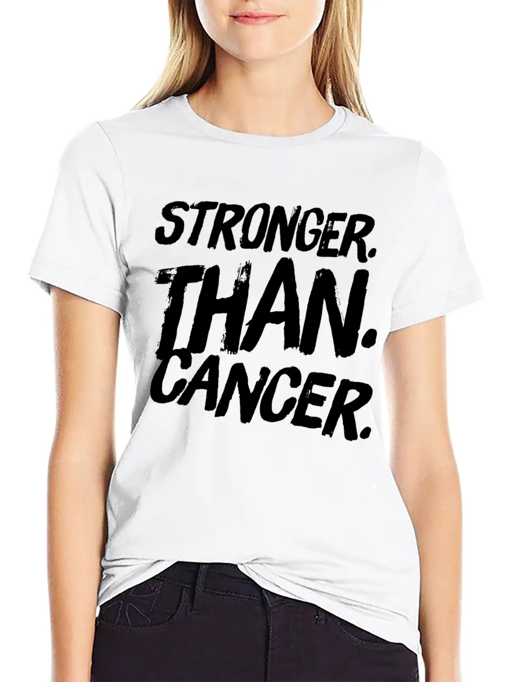 Stronger Than Cancer Essential Cotton Tee For Daily Outfits – Unisex Style