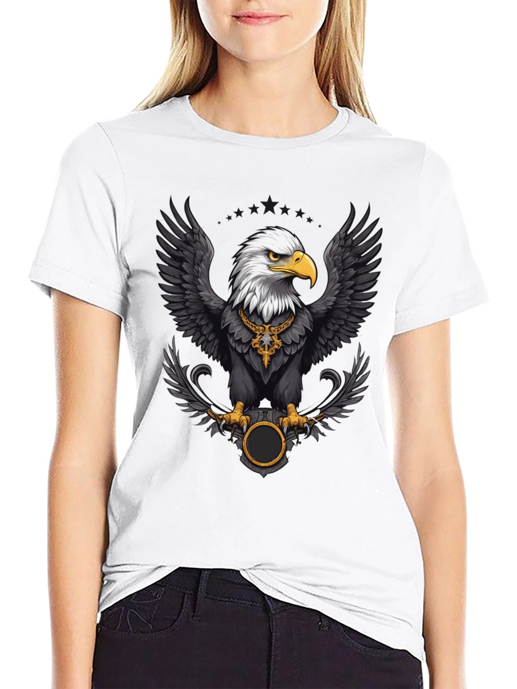 Eagle Graphic Tee - Bold Black T-Shirt