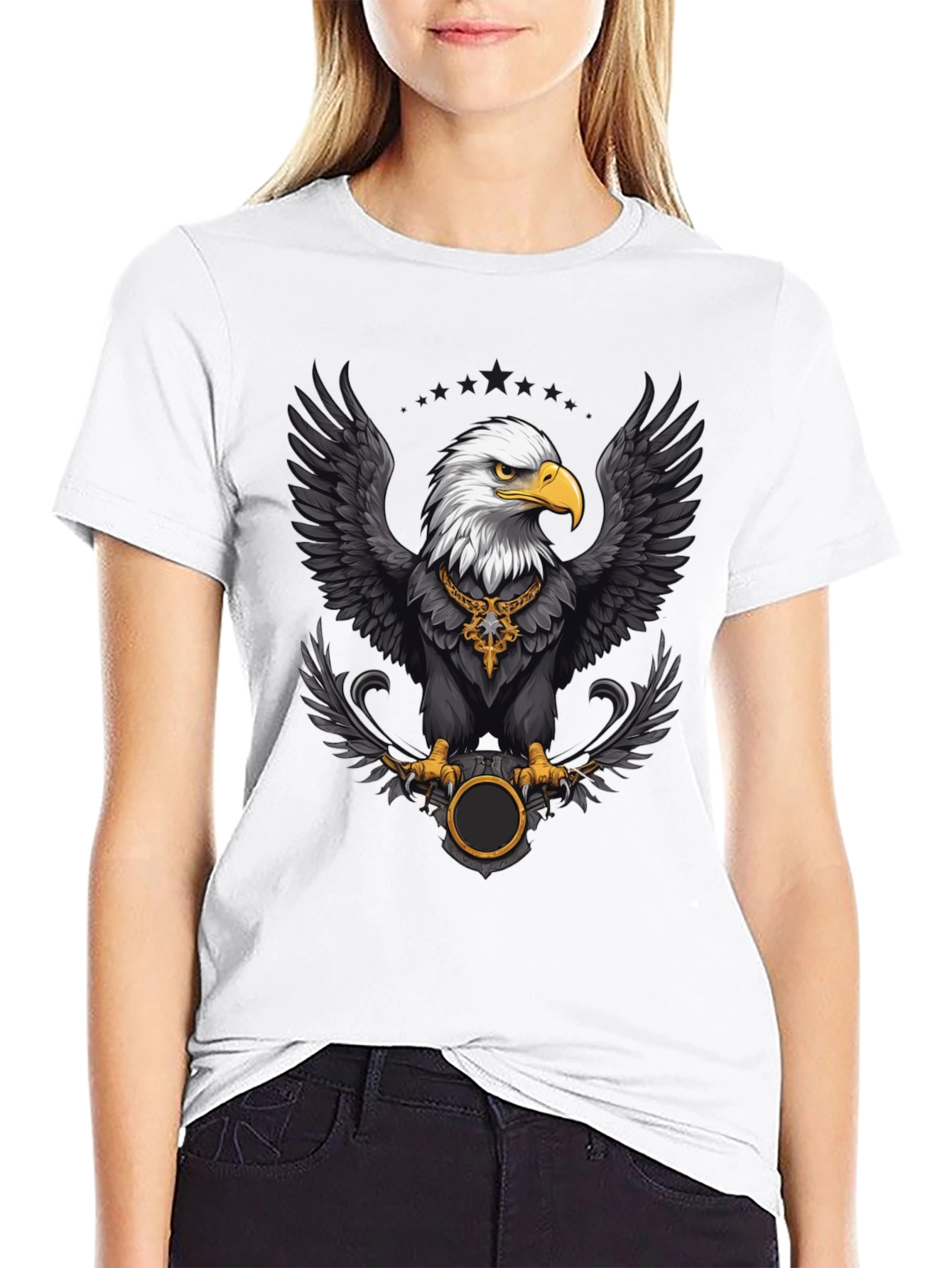 Eagle Graphic Tee - Bold Black T-Shirt